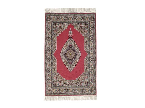Digital Printed Luxury Umre Prayer's Rug - Claret Red