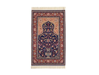 Dowry World - سجادة صلاة لوكس مطبوعة رقمية كحلي Umre Dowry World - سجادة صلاة لوكس مطبوعة رقمية كحلي Umre