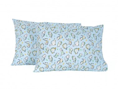 Çeyiz Diyarı - Dinosaurs Pillowcase 2 pcs Blue Çeyiz Diyarı - Dinosaurs Pillowcase 2 pcs Blue
