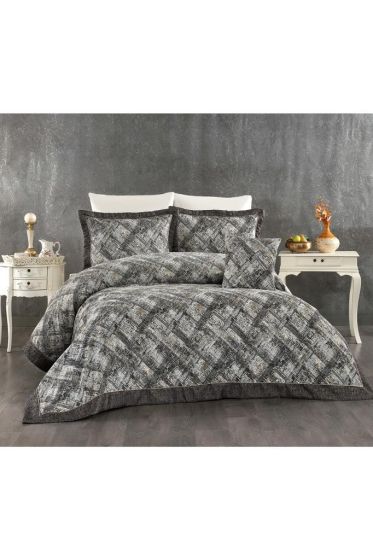 Dora Chenille Bedspread Set 245x255, Bed Sheet 240x260, Cotton, Green