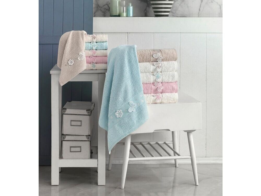 Dowry World - Dora Butterfly Figured 6-Piece Hand Face Towel Set Dowry World - Dora Butterfly Figured 6-Piece Hand Face Towel Set