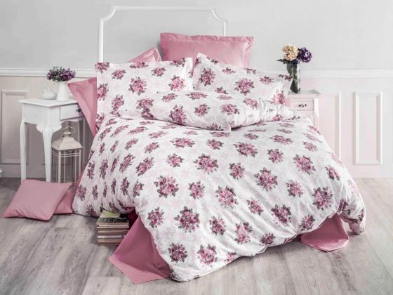 Dore Double Duvet Cover Set Lilac