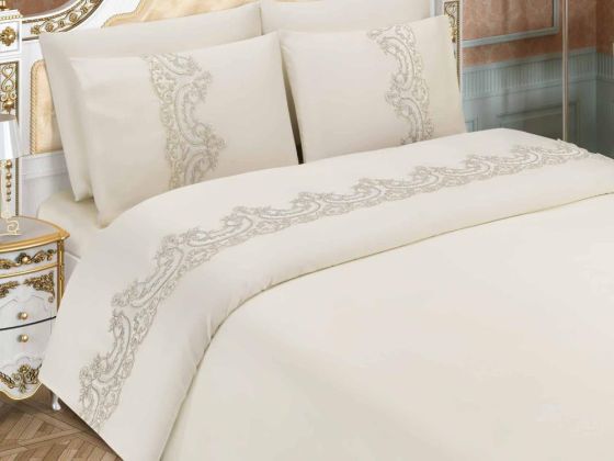 Dowry Duvet Cover Set İzmir Krem