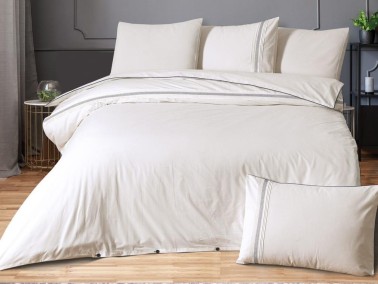 Dowry Land Aden Double Duvet Cover Set Cream - Thumbnail