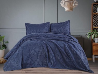 Çeyiz Diyarı - Dowry Land Carlotta 3-Piece Bedspread Set Indigo Çeyiz Diyarı - Dowry Land Carlotta 3-Piece Bedspread Set Indigo