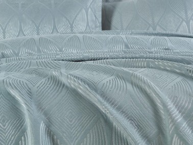 Dowry Land Carlotta 3 Piece Bedspread Set Maldives - Thumbnail