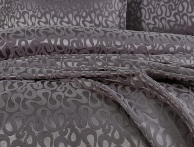 Dowry Land Delmare 3 Piece Bedspread Set Anthracite - Thumbnail