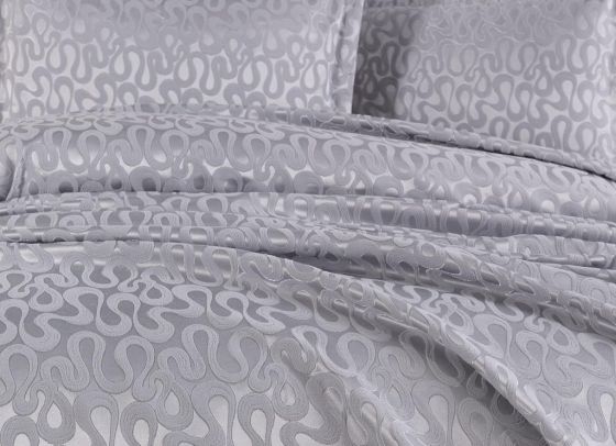 Dowry Land Delmare 3-Piece Bedspread Set Gray
