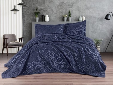 Dowry Land Delmare 3-Piece Bedspread Set Indigo - Thumbnail