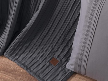 Dowry Land Denim 9 Piece Duvet Cover Set Anthracite Gray - Thumbnail