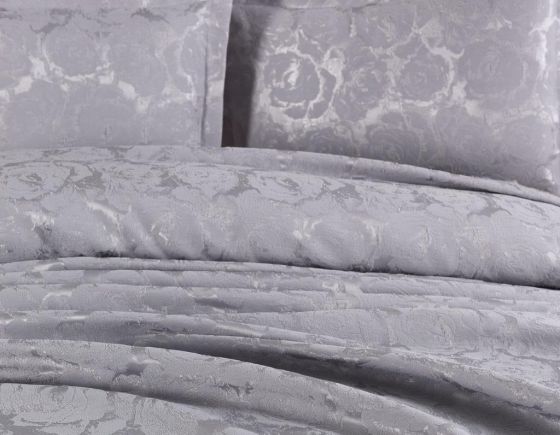 Dowry Land Froncois 3-Piece Bedspread Set Gray