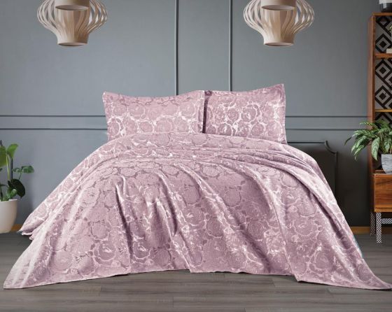 Dowry Land Froncois 3-Piece Bedspread Set Lavender