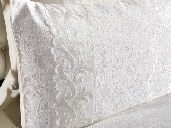 Dowry World Belinda Single Jacquard Bedspread Cream