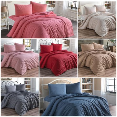 Dowry World Brush Duvet Cover Set Double size 3 pcs - Thumbnail