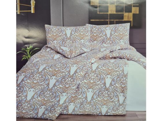 Dowry World Hannah Ranforce Duvet Cover Set Double Size Yellow