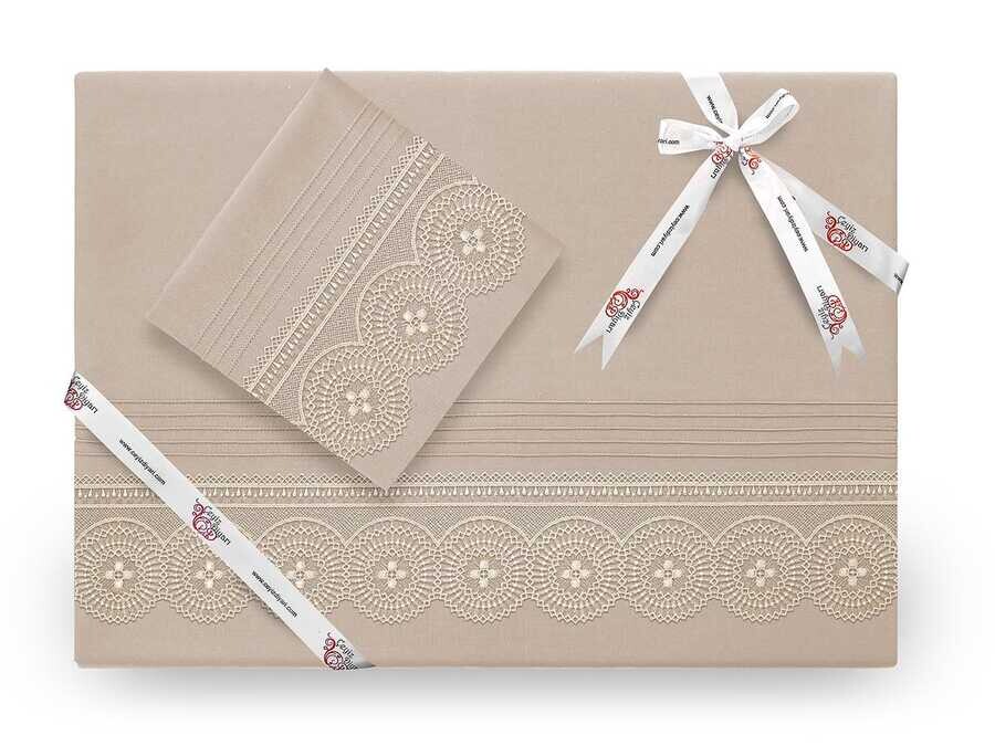 Dowry World - Dowryworld Birella طقم غطاء لحاف لون كابتشينو Dowry World - Dowryworld Birella طقم غطاء لحاف لون كابتشينو