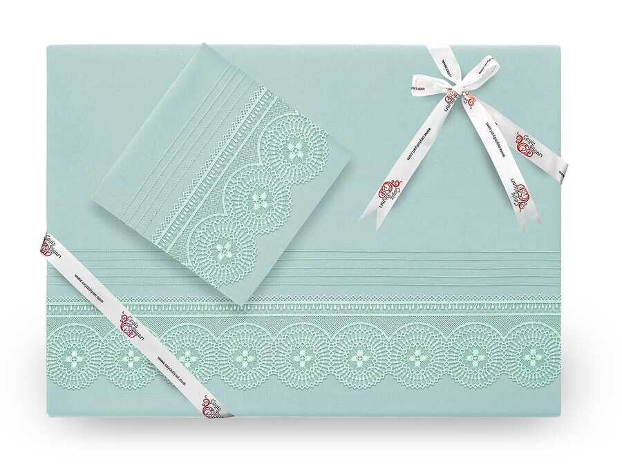 Dowry World - Dowryworld Birellaطقم غطاء لحاف - لون اخضر نيلي