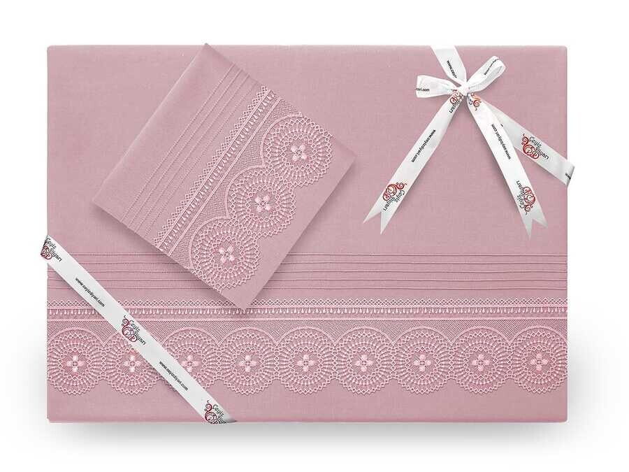 Dowry World - Dowryworld Birella Lüks طقم غطاء لحاف لون وردي