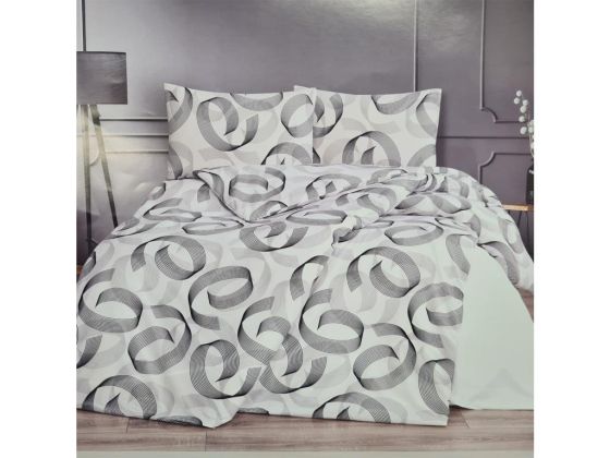 Dowryworld Emma Ranforce Double Duvet Cover Set Black