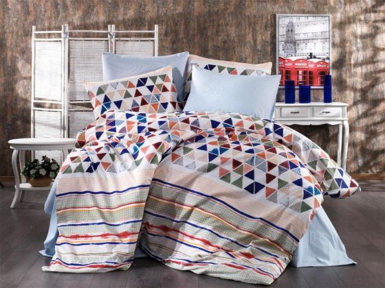 Dowryworld Mix Double Duvet Cover Set Rainbow