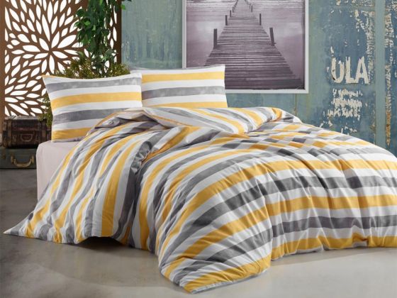 Dowryworld Sunrise Double Duvet Cover Set Yellow