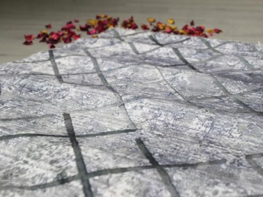 Dowryworld White Of Bamboo Anti-Slip Floor Carpet 80x150 Cm - Thumbnail