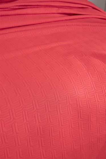 Drop Double Size Jacquard Bedspread 250 x 260 cm Dark Pink