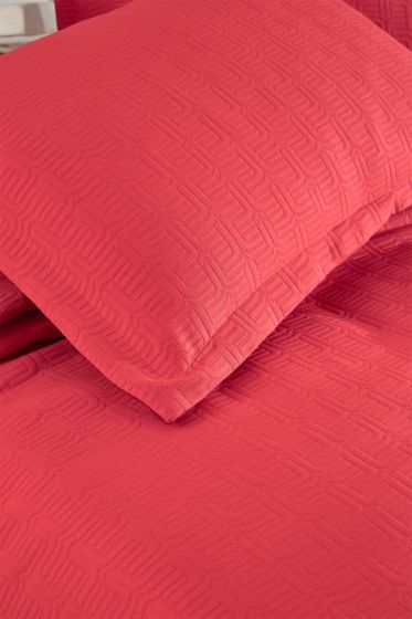 Drop Double Size Jacquard Bedspread 250 x 260 cm Dark Pink