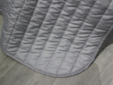 Dublin Quilted Double Bedspread Set Grey - Thumbnail