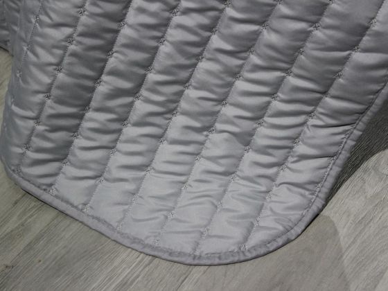 Dublin Quilted Double Bedspread Set Grey