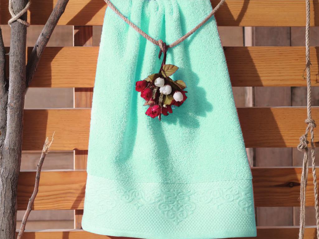 Çeyiz Diyarı - Duru Bath Towel 100x150 Water Green Çeyiz Diyarı - Duru Bath Towel 100x150 Water Green