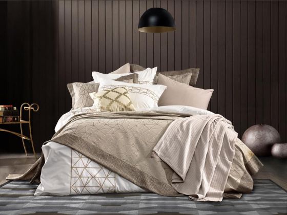 Efes Double Duvet Cover Bedspread Gold