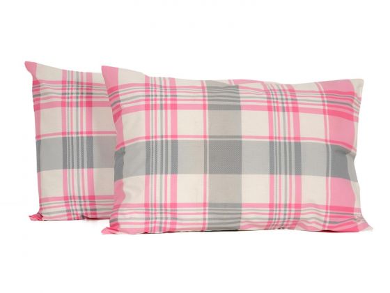 Ekose Pillowcase 2 Pcs Pink