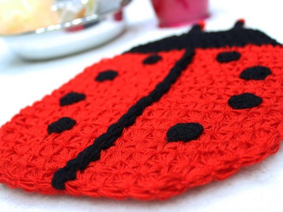 Craft Fiber Ladybug Red