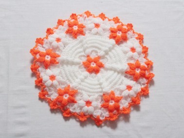 Çeyiz Diyarı - Handcrafted Wool Fiber Orange Daisy Çeyiz Diyarı - Handcrafted Wool Fiber Orange Daisy