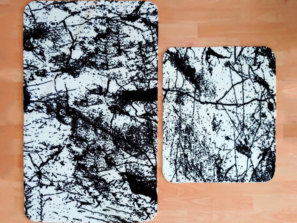 Çeyiz Diyarı - Elegance Bath Mat Cracked Stone White Çeyiz Diyarı - Elegance Bath Mat Cracked Stone White