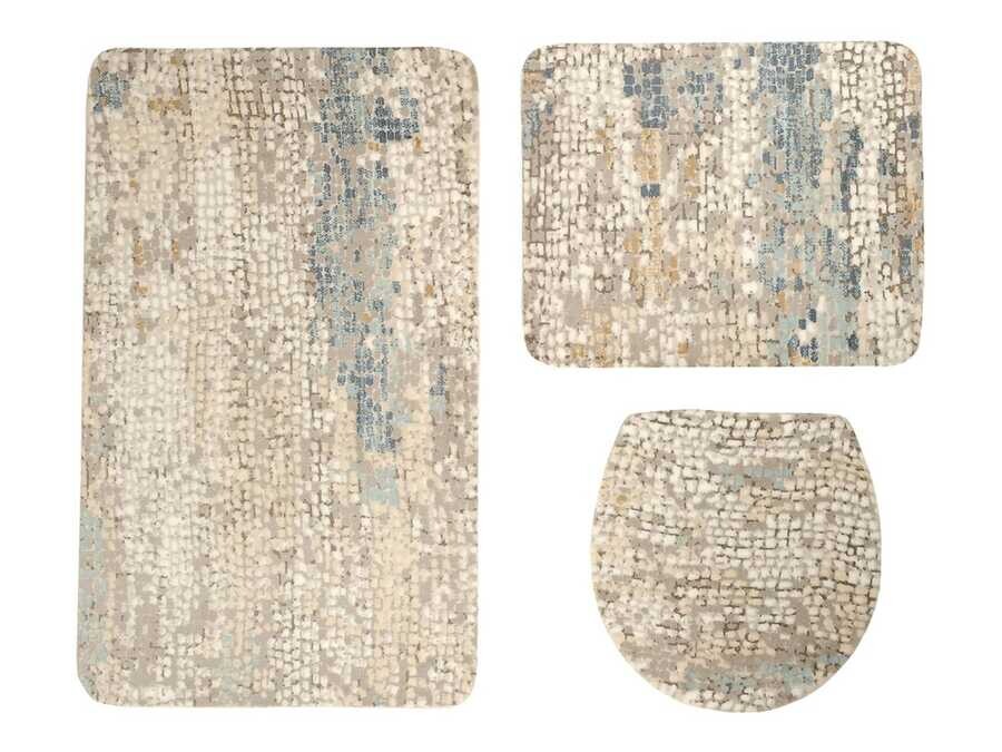 Çeyiz Diyarı - Eleganceطقم دواسه حمام 3 قطع لون النعناع Çeyiz Diyarı - Eleganceطقم دواسه حمام 3 قطع لون النعناع