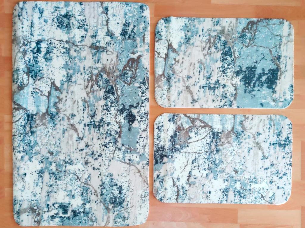 Çeyiz Diyarı - Elegance 3 Bath Mat Dished Mint Çeyiz Diyarı - Elegance 3 Bath Mat Dished Mint