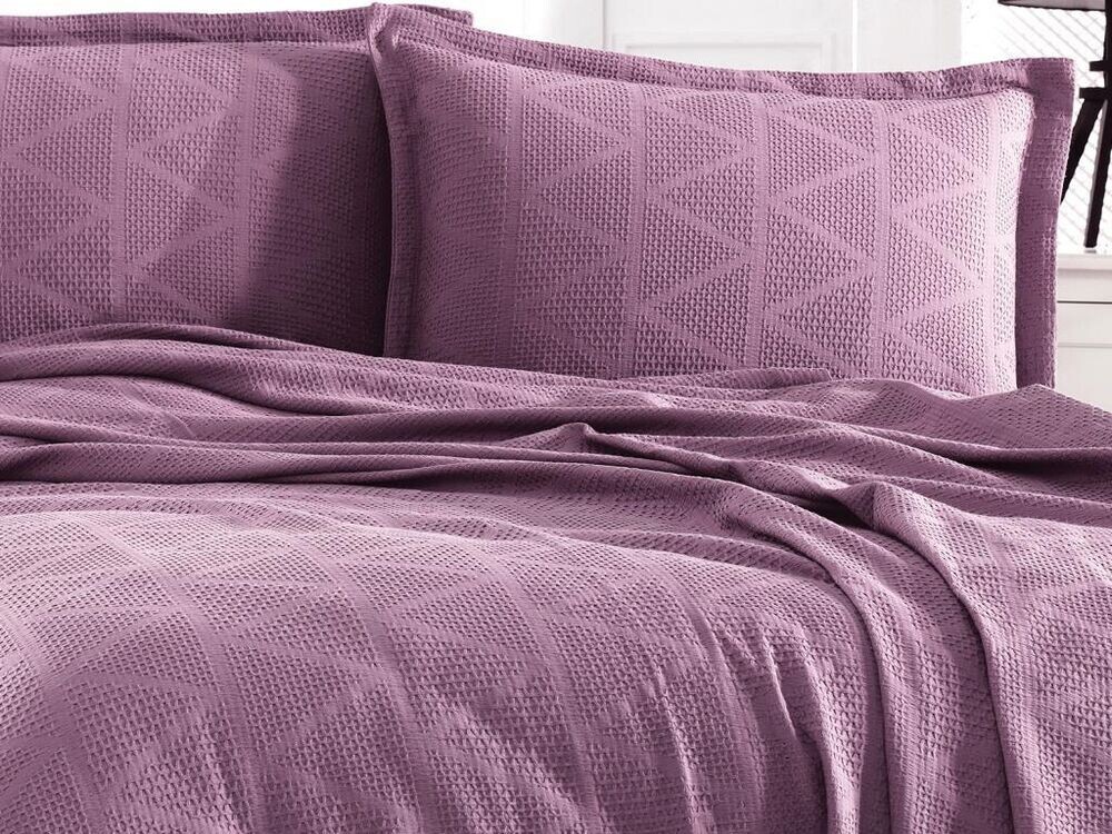 طقم غطاء سرير مزدوج بنفسجي Elegant - Thumbnail