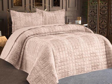 Dowry World - Elena Double Bedspread Cappucino Dowry World - Elena Double Bedspread Cappucino