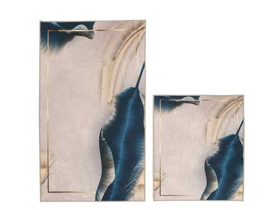 Elite Lux Rectangular 2-Piece Bath Mat Set Down Beige - Thumbnail