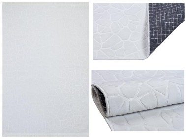 Çeyiz Diyarı - Embos Non-Slip Base Rectangular Carpet 80x150 Cm Anthracite