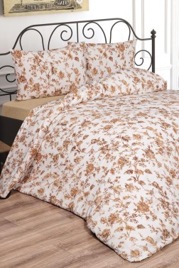 Emma Bedding Set 4 Pcs, Duvet Cover, Bed Sheet, Pillowcase, Double Size, Self Patterned, Wedding, Daily use Yellow - Thumbnail