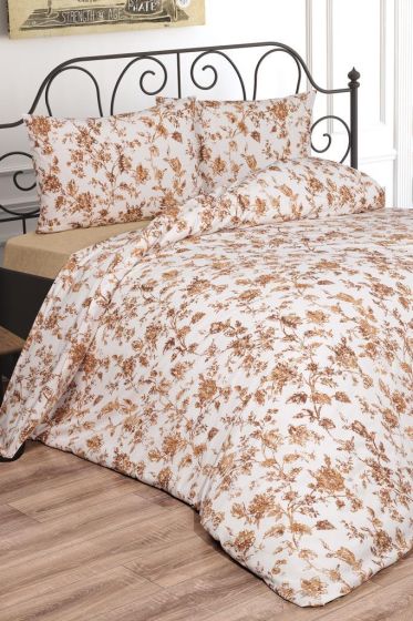 Emma Bedding Set 4 Pcs, Duvet Cover, Bed Sheet, Pillowcase, Double Size, Self Patterned, Wedding, Daily use Yellow