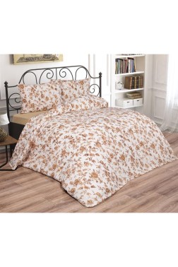 Emma Bedding Set 4 Pcs, Duvet Cover, Bed Sheet, Pillowcase, Double Size, Self Patterned, Wedding, Daily use Yellow - Thumbnail