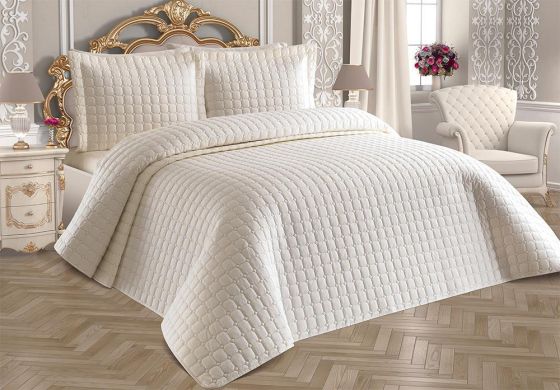 Estiva Double Bedspread Cream