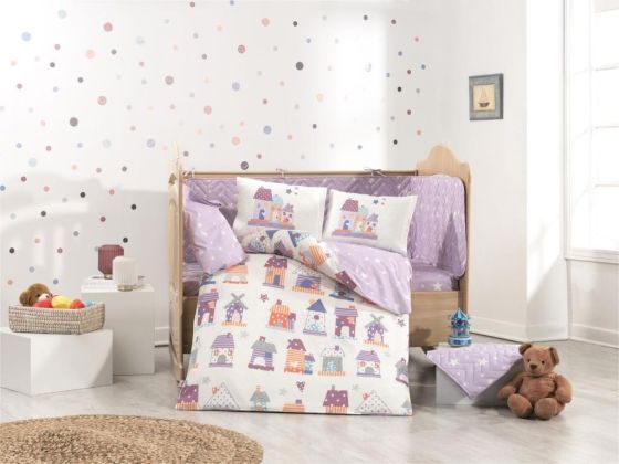 Felix Baby Duvet Cover Set Purple