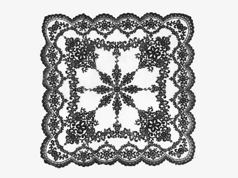 Dowry World - Flock Printed Tablecloth Bright