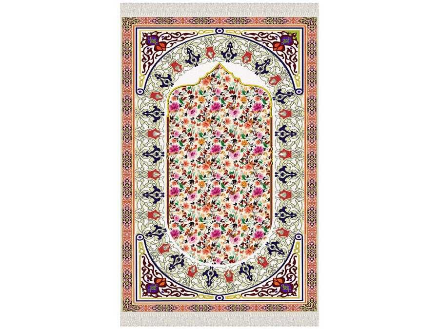 Flowers Velvet Prayer Rug