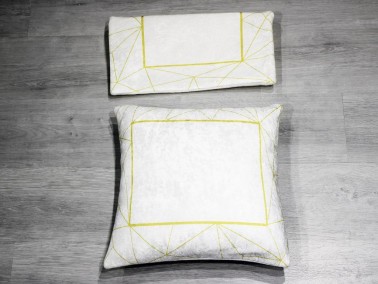 Frame Velvet 2-Piece Cushion's Cover - Cream Gold - Thumbnail